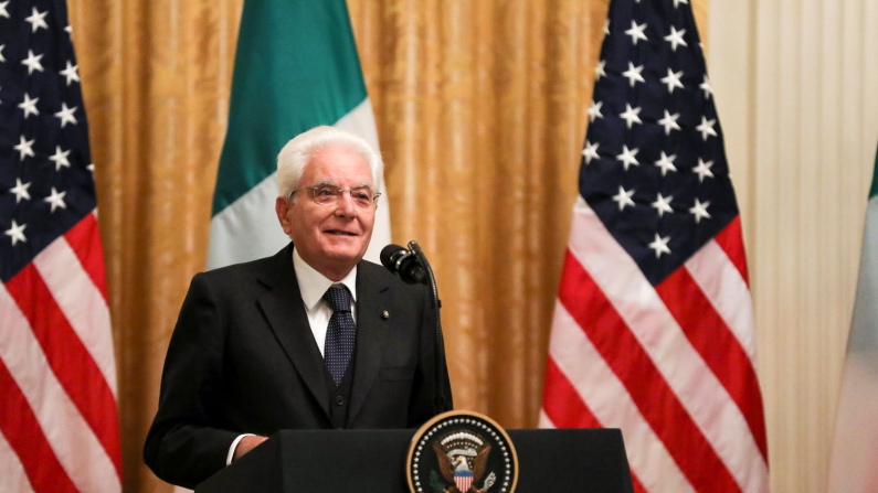 Il Presidente della Repubblica Sergio Mattarella (Charlotte Cuthbertson/The Epoch Times)
