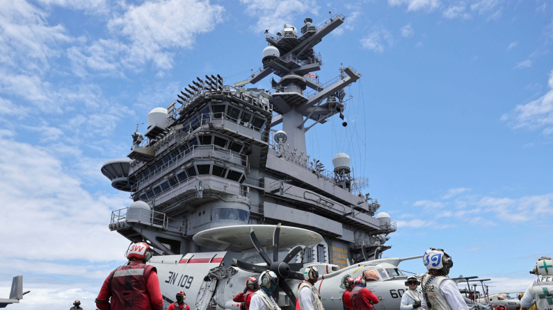 La portaerei Uss Carl. Foto: Vinson REUTERS/Marco Garcia/File Photo