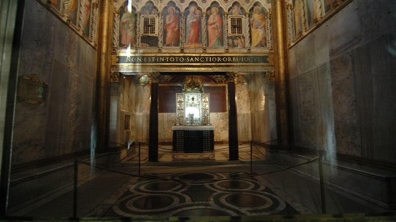 Il Sancta Sanctorum, parte del Palazzo del Laterano, è stato l'oratorio privato del Papa fino al Rinascimento a Roma,Foto: Gaspa, Wikimedia Commons, CC BY 2.0 / Ritagliata dall'originale